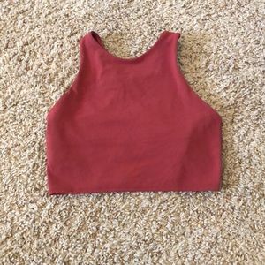 Athleta crop tank with built in bra